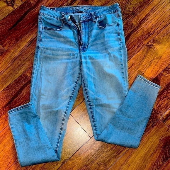 𝅺american Eagle 12 High Rise Jeggings - Picture 1 of 5